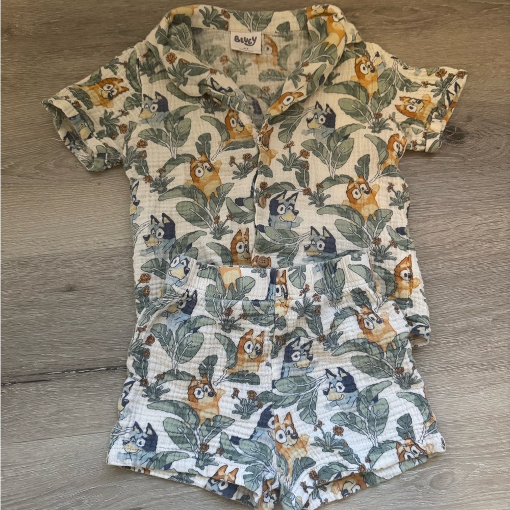 Bluey short set 4T
